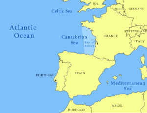 Mapa Mar Cantabrico Acciughe