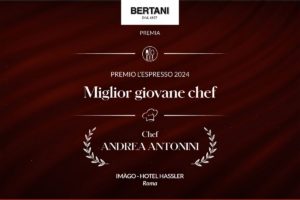 Premi 1000 Ristoranti12 Andrea Antonini si aggiudica il premio come "Miglior giovane chef" 2024