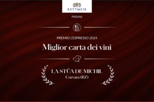 Premi 1000 Ristoranti16 La Stüa de Michil si aggiudica il premio speciale per la "Miglior carta dei vini" 2024