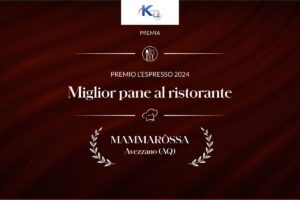Premi 1000 Ristoranti19 Mammaròssa riceve la targa di riconoscimento per la categoria “Miglior Pane al Ristorante“