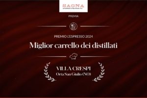 Premi 1000 Ristoranti20 Villa Crespi si aggiudica il premio per il "Miglior carrello dei distillati" 2024