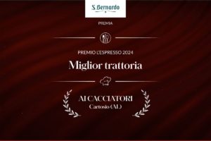 Premi 1000 Ristoranti22 Ai Cacciatori è la “Miglior Trattoria dell’anno” secondo la Guida ai Ristoranti d’Italia 2024